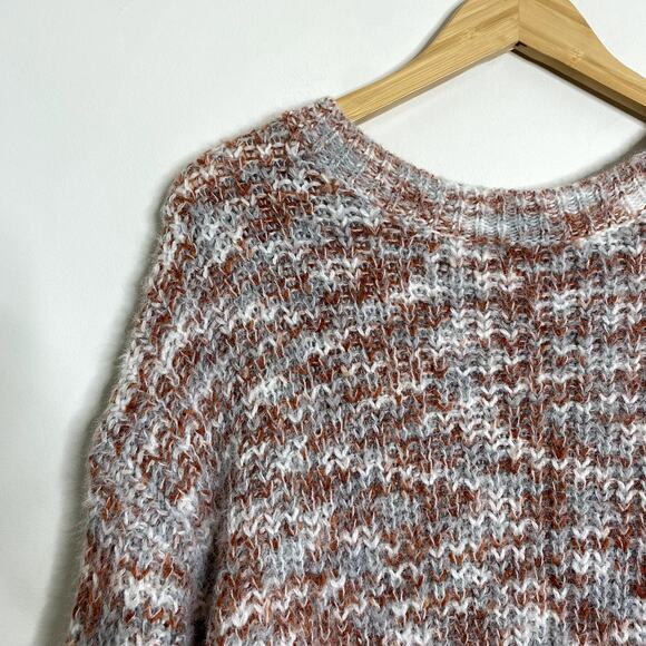 RD Style Eyelash Fringe Chunky Knit Marled Sweater Size XL - Picture 2 of 6